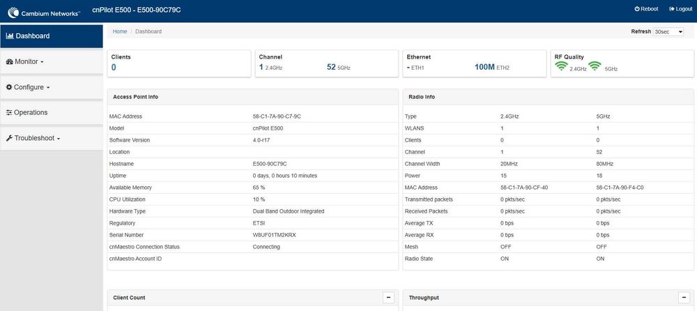Cambium cnPilot E500, WiFi Антена 5G,2.4G