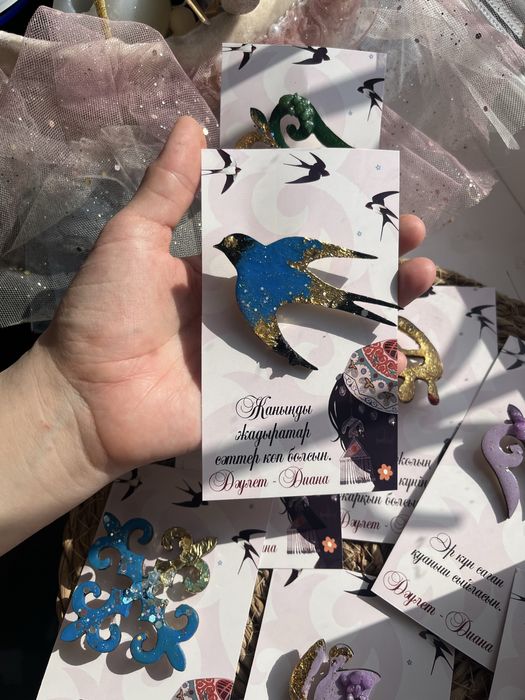 Этно броши , броши деревянные