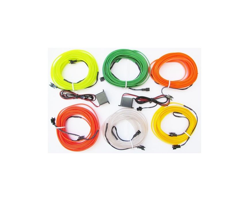 Fir cu neon PREMIUM 12V- lungime 5 metri Alb