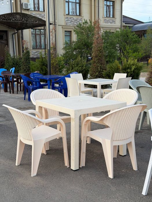 Plasmas stol stul plastik stullar Плассамасса стол стул ховлига дача