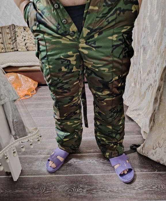 Теплые брюки камужляж