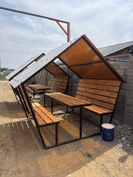 Беседка цельносварная для дачи и т.д.