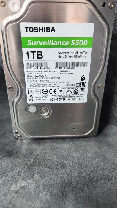Toshiba-HDD 7200rpm  Surveillance 300
