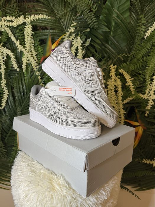 Nike Air Force 1 White Iced Out