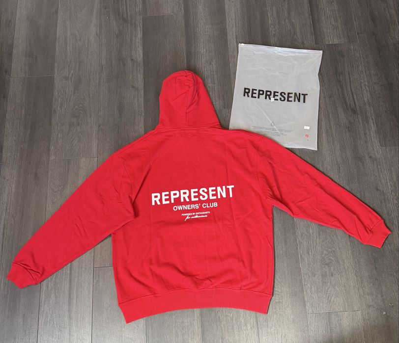 Represent Hoodie Red / червен суитчер