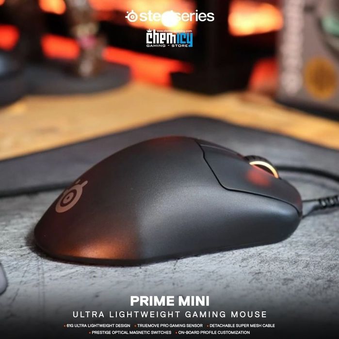 Steelseries Prime Mini СКИДКА/вес69г,ресурс100млннажатий/ мышка/мышь
