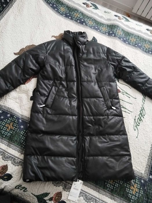 Зимняя кожаная куртка