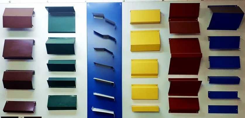 Листогиб , конек, отлив, откос, и др.