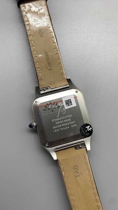 Cartier santos 100 silver/gold