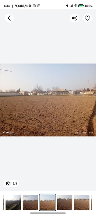 Surxondaryo viloyati Oltinsoy tumanida 27 sotix yer Sotiladi