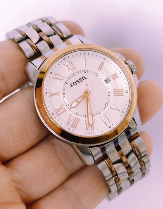Ceas bărbătesc Fossil Grant FS4965, cu quartz, din otel inoxidabil.