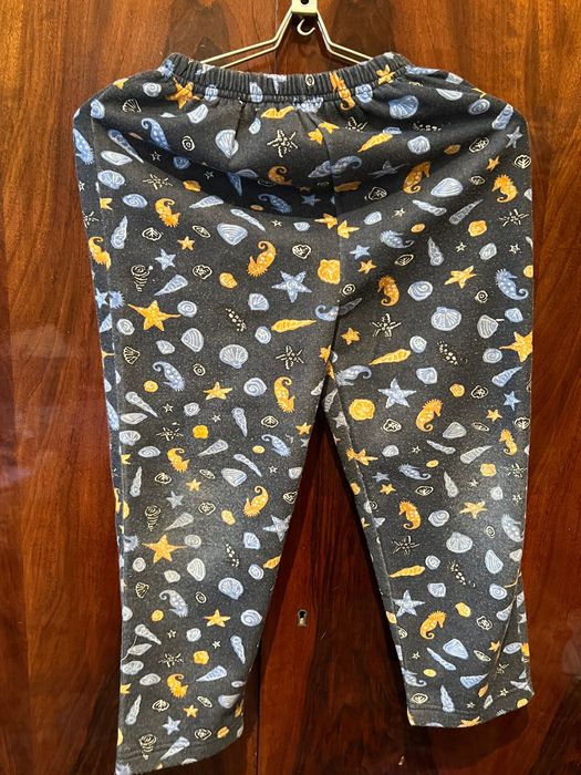 Детские брюки пижама штаны с начесом 128 см