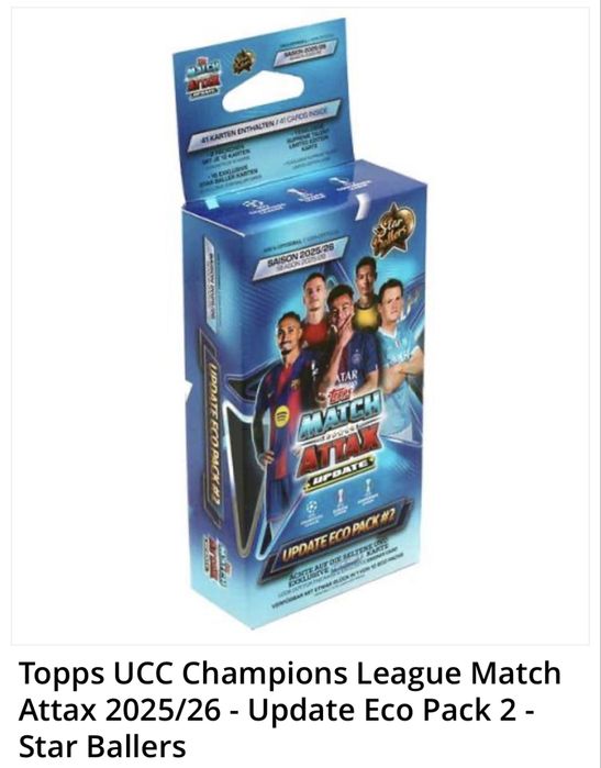 Match Attax 2025/26 eco pack 2 Star Ballers