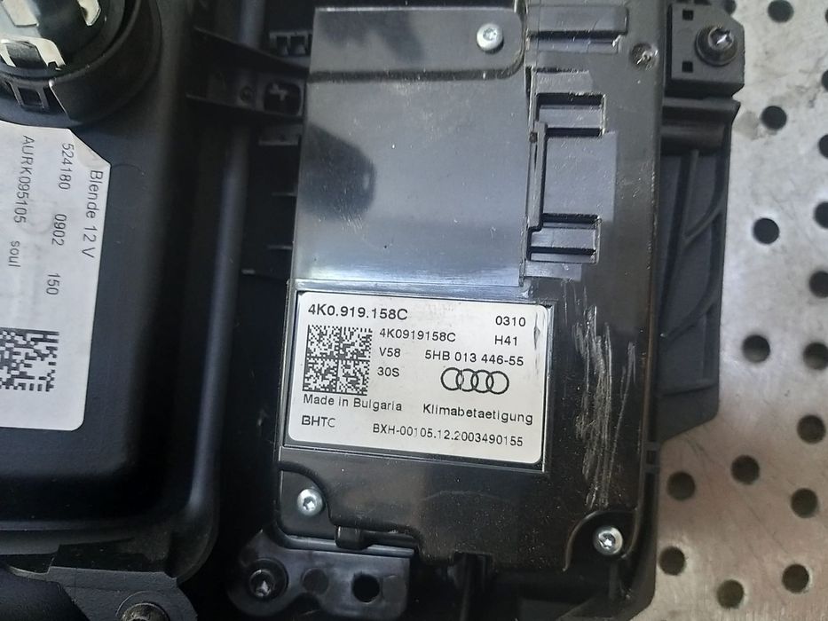 Panou comanda clima ac cotiera spate audi a6 c8 4k 4k0919158c 5hb01344655 4k0863440a