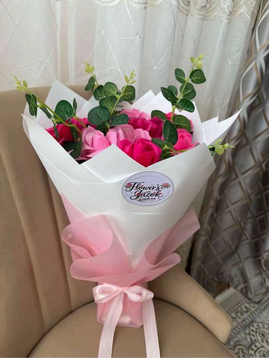 Цветы из мыльных роз!