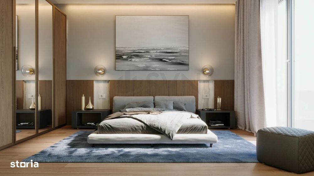 Barbu Vacarescu - Apartament cu 2 camere cu vedere spre lac