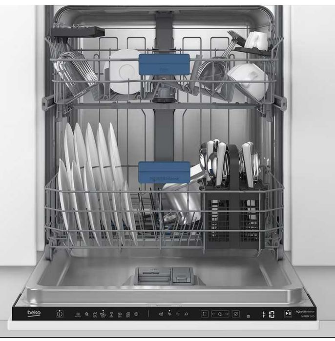 Masina de spalat vase incorporabila BEKO BDIN38440P, 14 seturi, 8 programe, 60 cm, Clasa C, panou comanda negru