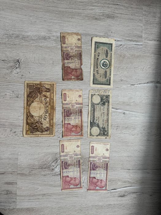Bancnote vechi de colectie romanesti,staine si notgelt