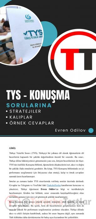 Turkcha kitoblar, testlar, audio va mock testlar sotiladi. Juda arzon