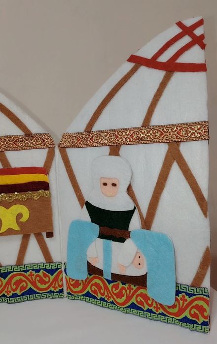 Юрта из фетра ручная работа