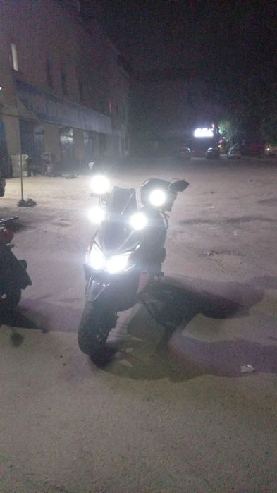 Мопед самурай на ходу