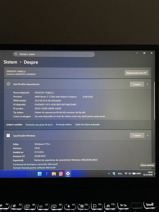 Laptop ASUS Zenbook 14