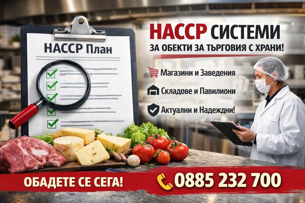 Изготвяне на НАССР системи – цяла България