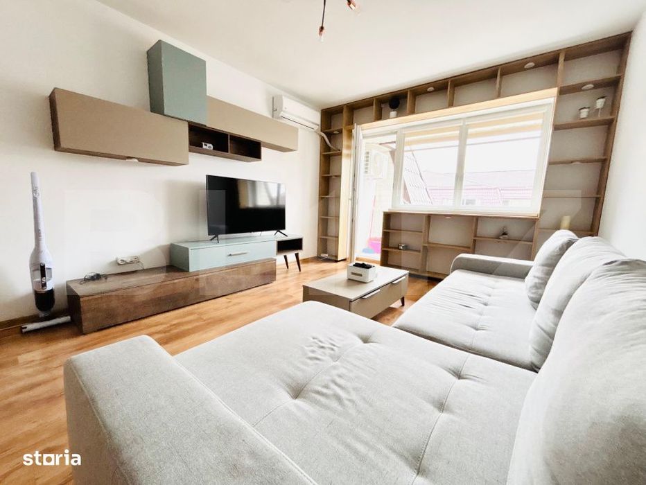 Apartament cu 2 camere, mobilat modern, cu terasa si parcare — fotografia 3