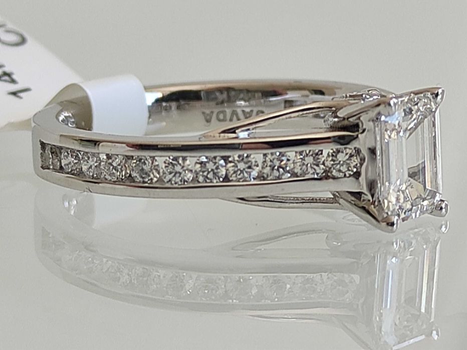 Inel aur 14k cu diamante GIA de la Javda evaluat $11,590 +taxe