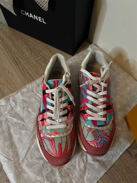 Дамски маратонки Versace Jeans, номер 39 – велур и кожа