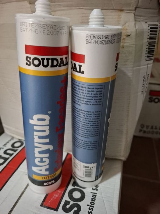 Silikon Силикон Soudal Acrylic White 20.000 som