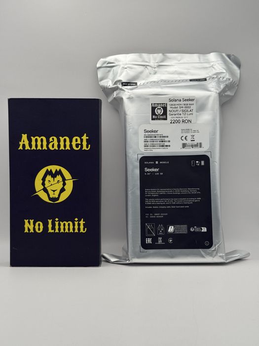 Telefon Solana Seeker 128GB / 8GB Sigilat Garatie 1An, AMANET NO LIMIT