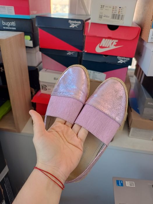 Espadrile piele benvenuti