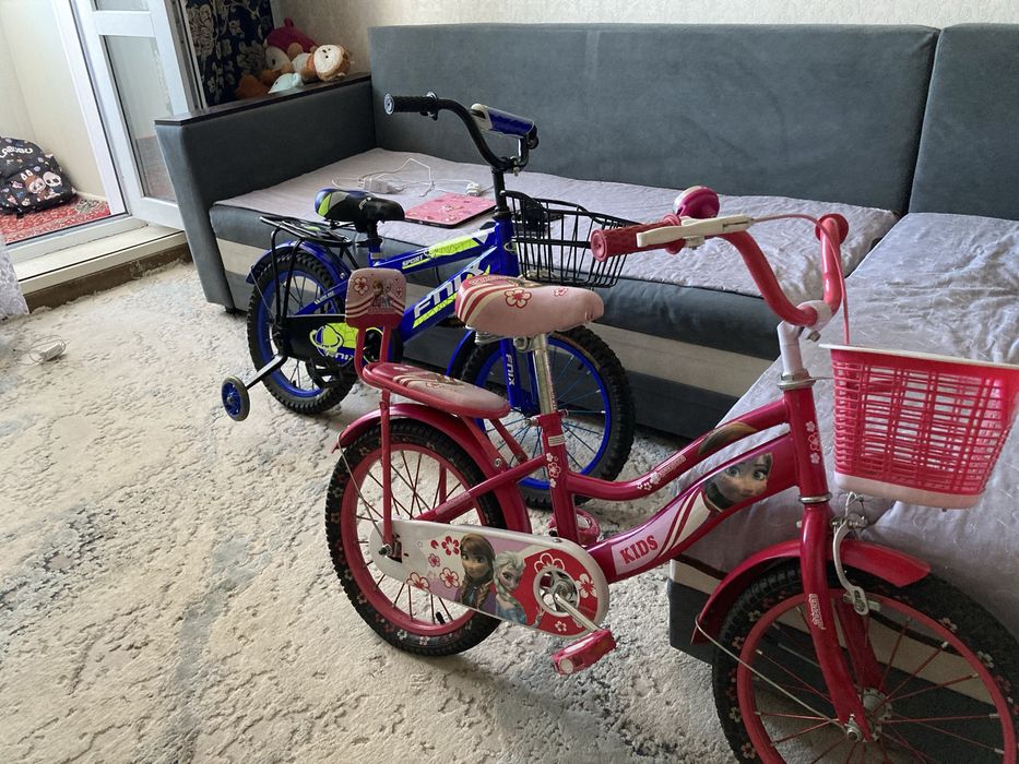 жаңа көп айдалмаған 2 велосипед сатылады