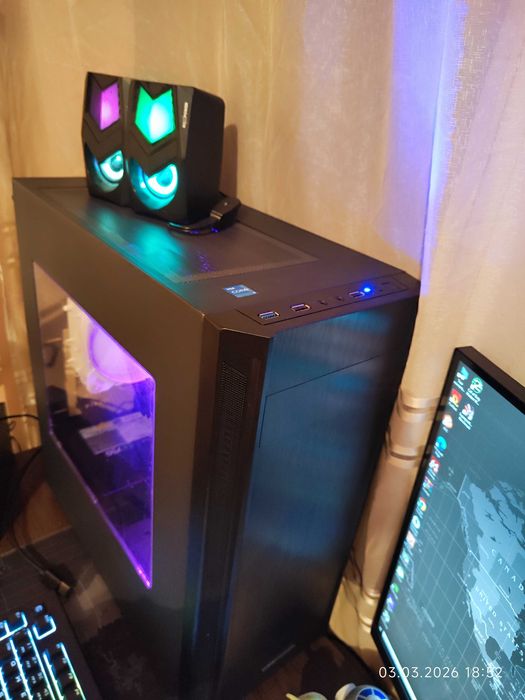 Компютър Ryzen 7 5800X, GTX 1650 4GB, RAM 32GB DDR4 3600, SSD 512GB