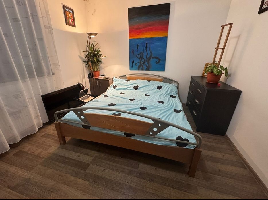 Pat matrimonial, somiere ,saltele