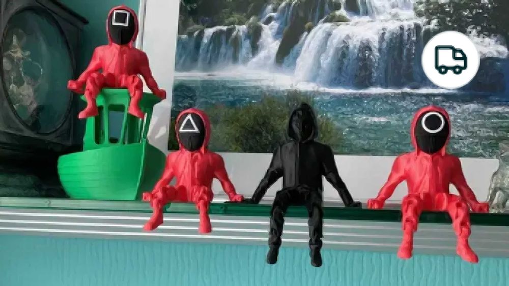 Set 4 Figurine Squid Gmme, picioare articulate/flexibile