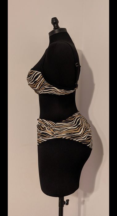 Costum de baie 2 piese animal print | talie înaltă | impecabil