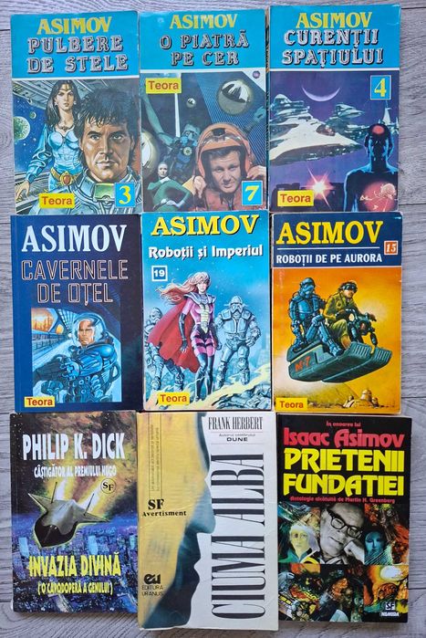 Pachet SF clasic [Herbert, Asimov, van Vogt, Orson Scott Card ș.a.] - preț mic