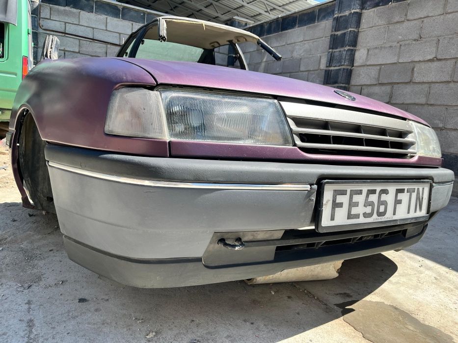 Опель вектра А морда, ноускат, фар, бампер