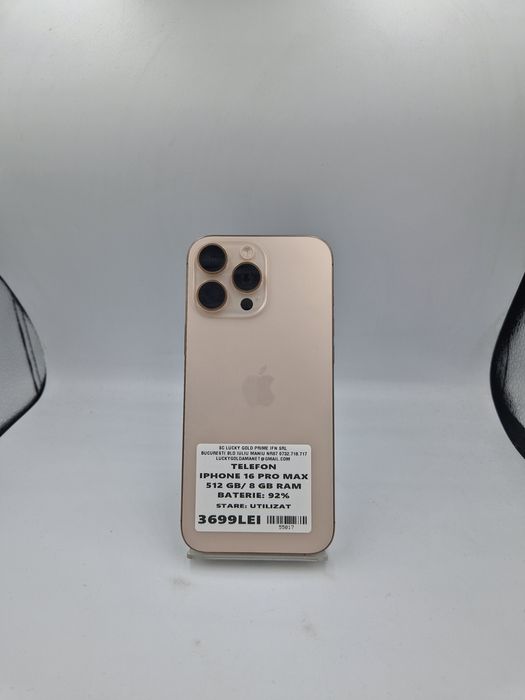 IPHONE 16 PRO MAX 512 GB / 92 % BATERIE Garantie ! #55017