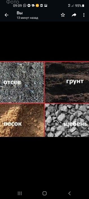 чернозем отсев щебень песок глина перегной уголь көмір