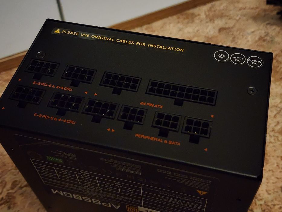 Блок питания Gigabyte Aorus AP850GM Модульный Gold