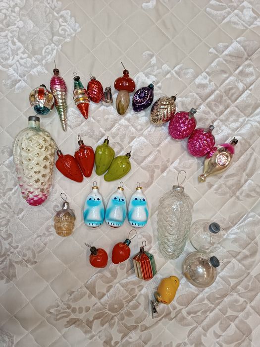 Старые ёлочные игрушки СССР