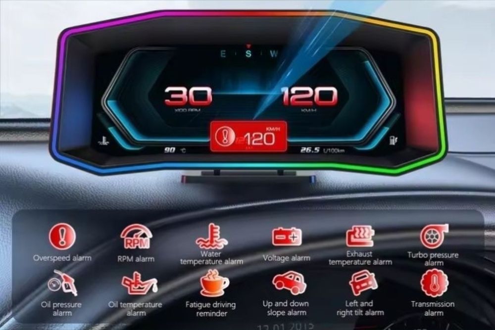 Хедъп дисплей / километраж OBD2