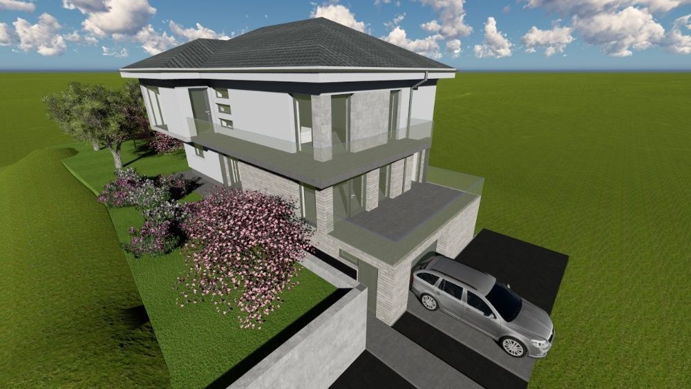 Proiecte case, hale, blocuri, spatii comerciale, de la 3 euro/mp