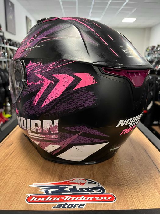 TОП ЦЕНА Мото каска за мотор NOLAN N87 LIGHT Pink/black/matt S 53-54