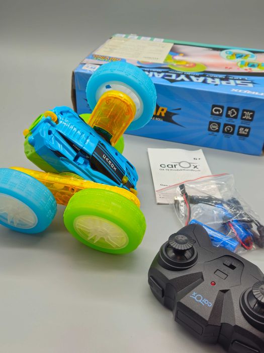 RC каскадьорска кола spray ефект, 2.4GHz, 360° въртене, двойно лице!