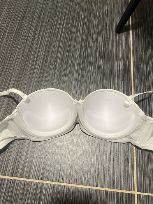 Sutien Censored alb push up