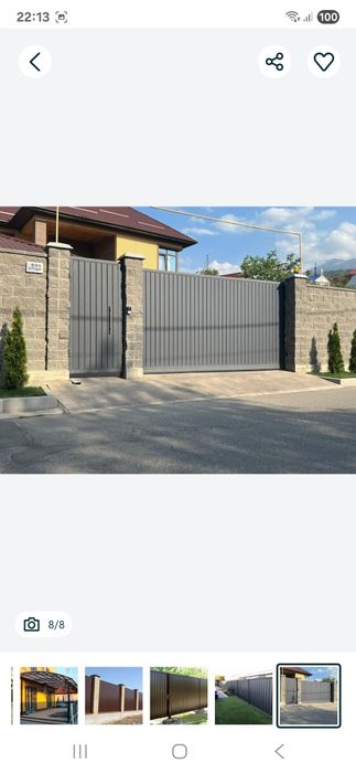 Навес ворота двери лестницы